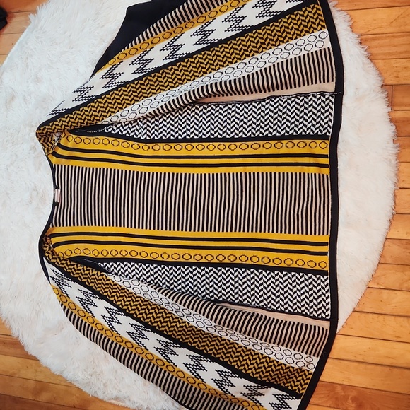 BONITA oversized, overlapping, open front multi design/colour cardigan - Picture 3 of 14